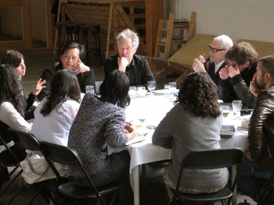 Table discussion with Lara Almarcegui, photo: Buffy Lien