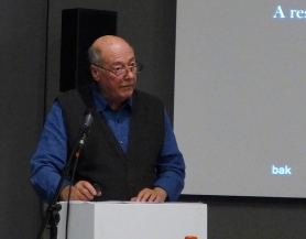 Keynote speaker Mel Gooding - photography Tiong Ang